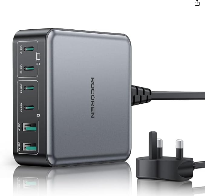 Read more about the article Rocoren 270W GaN USB C Fast Charger