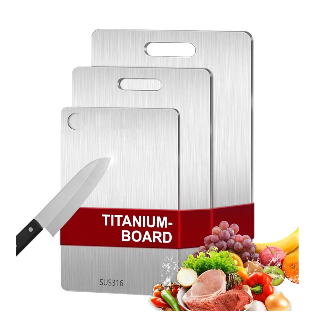 Read more about the article 3pc titanium cutting board